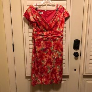 Floral dress was a great hit at a wedding